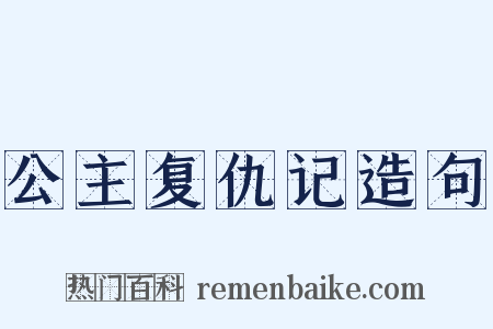 公主复仇记造句是什么意思的图片